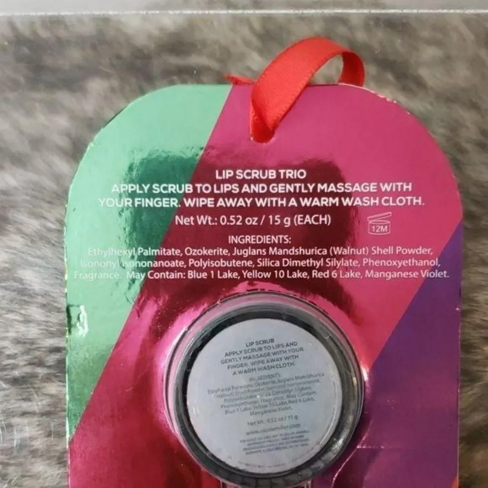 Nicole Miller New York Lucious‎ Lip Scrub Set Mint Berry Citrus Flavor